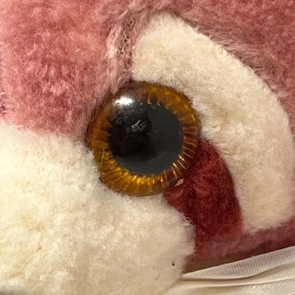 Vintage Ace Novelty Co. Pink Maroon Raccoon Plush Stuffed Animal‎ Toy - Picture 9 of 14